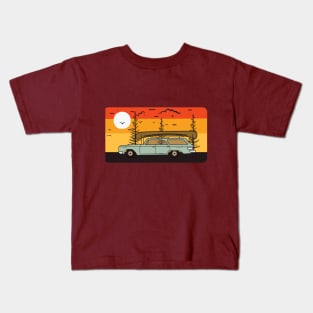 Lets Travel By Road Kids T-Shirt